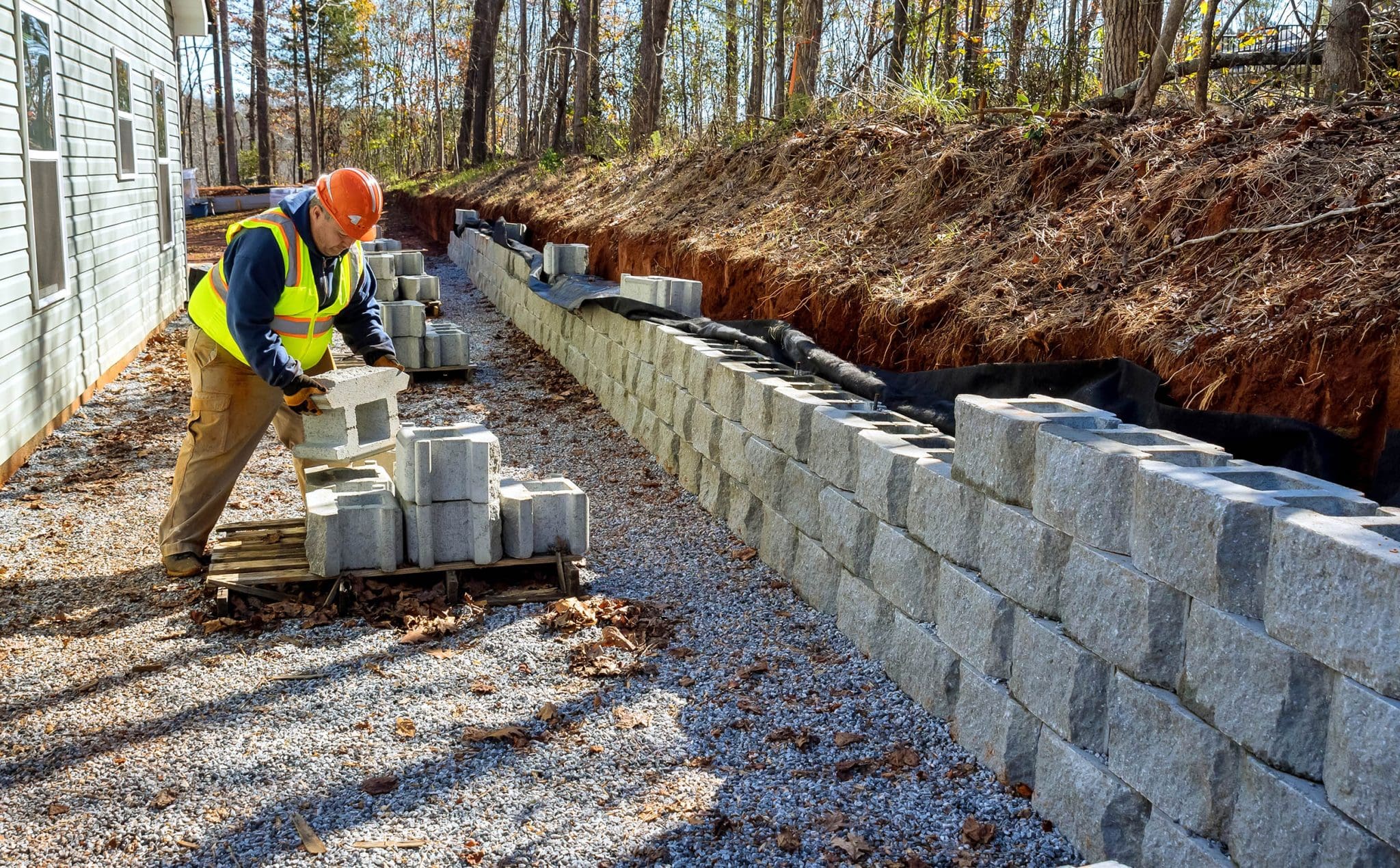 Retaining Wall Installation in Nokesville example 2